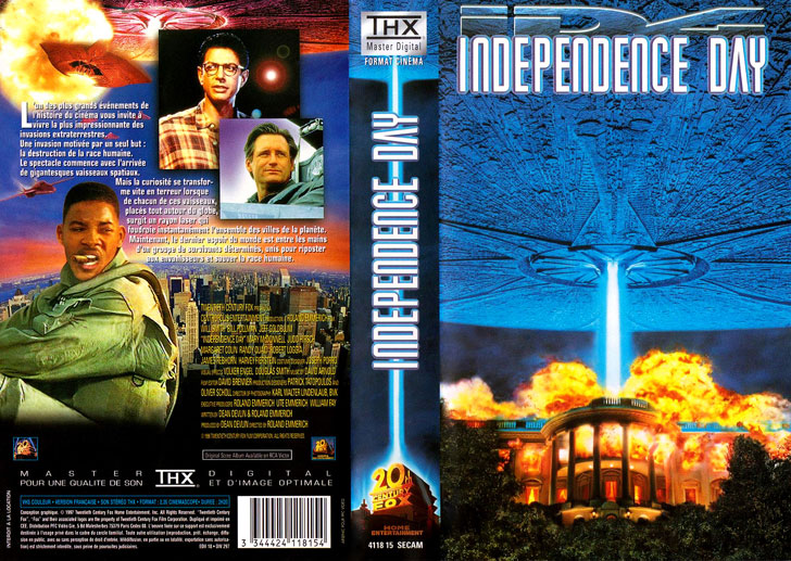 Jaquette VHS Independence Day Cover