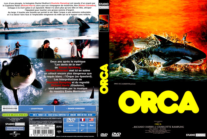 Jaquette DVD Orca Cover