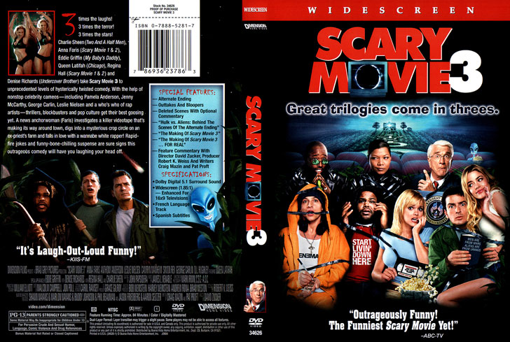 Jaquette DVD Scary Movie 3 Cover