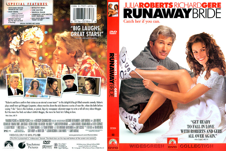 Jaquette DVD Runaway Bride Cover