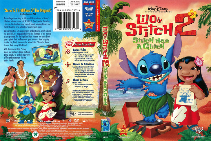 Jaquette DVD Lilo & Stitch 2: Stitch Has a Glitch Cover