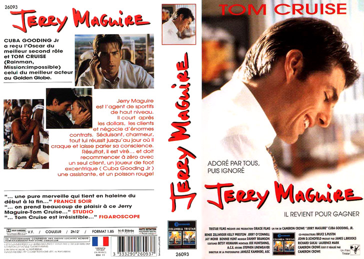 Jaquette VHS Jerry Maguire Cover