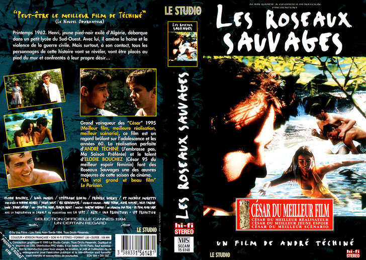 Jaquette VHS Les Roseaux sauvages Cover