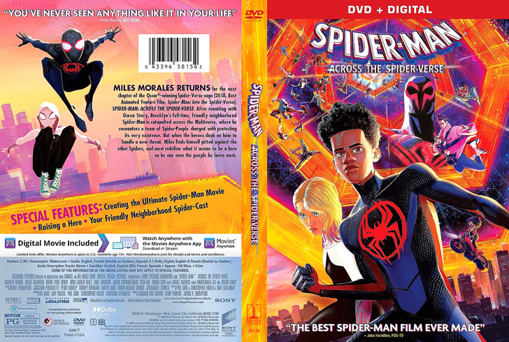 Jaquette DVD Spider-Man: Across the Spider-Verse Cover