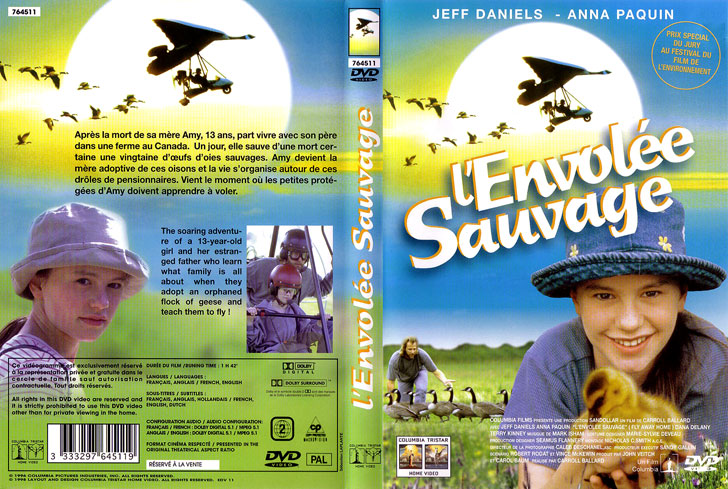 Jaquette DVD L'Envolée sauvage Cover