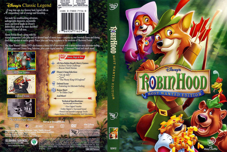 Jaquette DVD Robin Hood Cover
