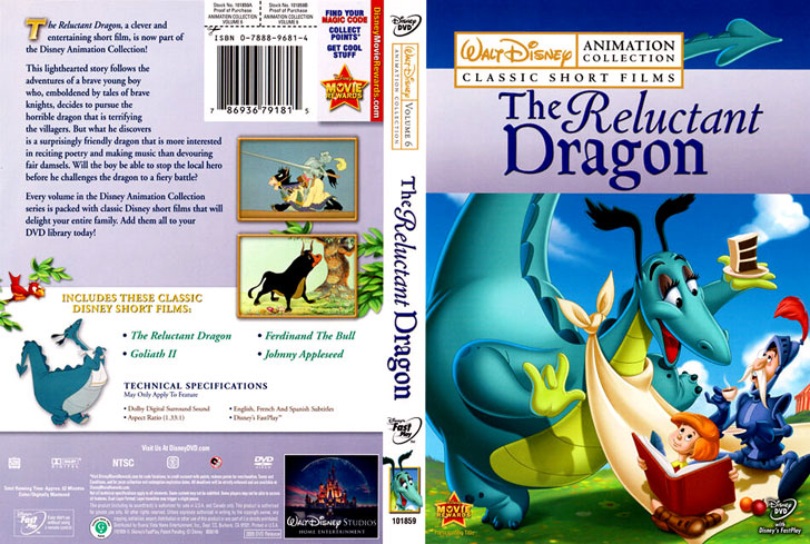 Jaquette DVD The Reluctant Dragon Cover