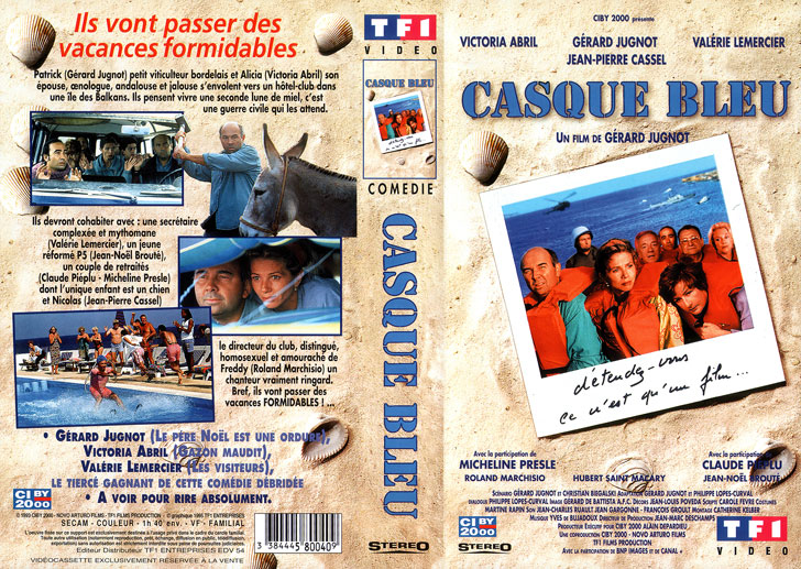 Jaquette VHS Casque bleu Cover