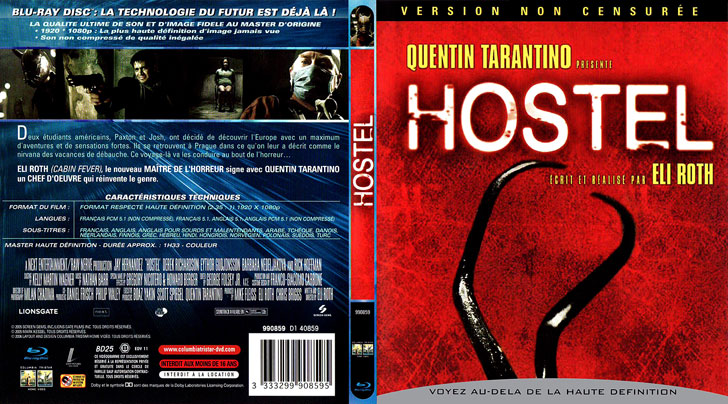Jaquette Blu-ray Hostel Cover
